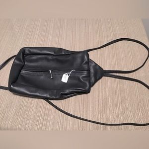 Cowhide Leather Mini Sling Backpack